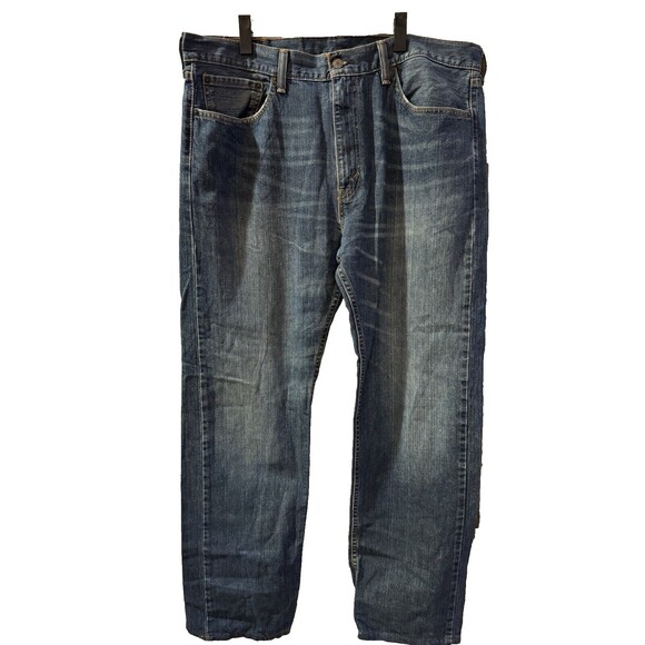 Levis 505 Regular Fit Men's Jeans, Size 38 x 34 - Medium Blue Classic - Picture 1 of 8